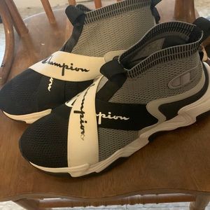 Men’s size 12 black and grey Champion shoes